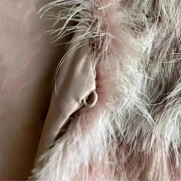 Pello Bello Women's Multicolor Feather Jacket Size M Party/Cocktail - Picture 11 of 16